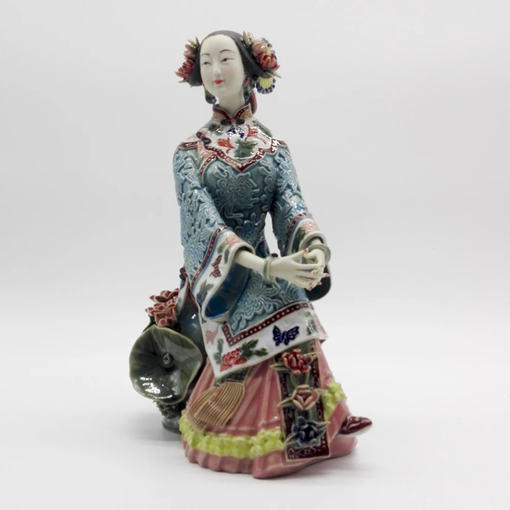 Фарфор Антиквариат Искусство Коллекционная Механическая Фигурка Традиционный