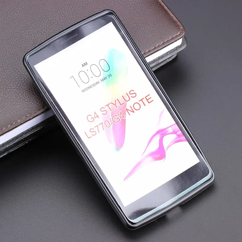 Черный гелевый ТПУ тонкий мягкий Противоскользящий чехол задняя крышка для LG G4