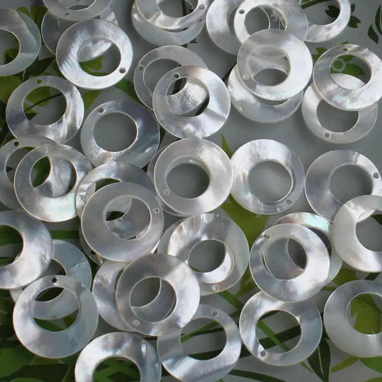 30pcs /lot 18mm Drilled Natural Round Circle Cut Mother Pearl Shell Beads of MOP for DIY Jewelry | Украшения и аксессуары