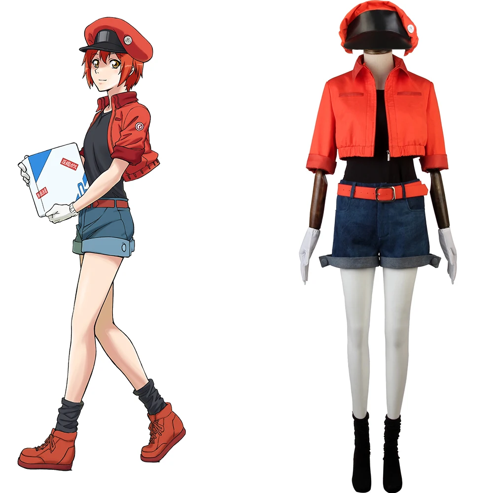 

Cosplaydiy клетки на работе Косплей Костюм лейкоцитовый U-1146 Косплей Hataraku Saibou женский костюм L320