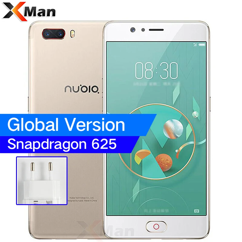 Глобальный zte Nubia m2 4G RAM 6 B Восьмиядерный процессор Snapdragon 625 5 &quot4G LTE смартфонов 13.0MP
