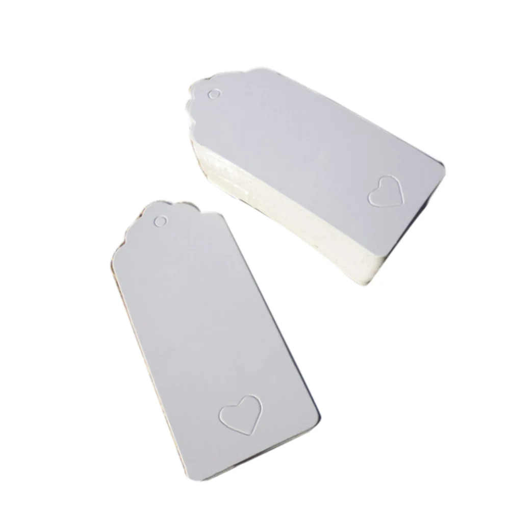 Именные этикетки из крафтовой бумаги бумажные бирки 9x4 см коричневые белые