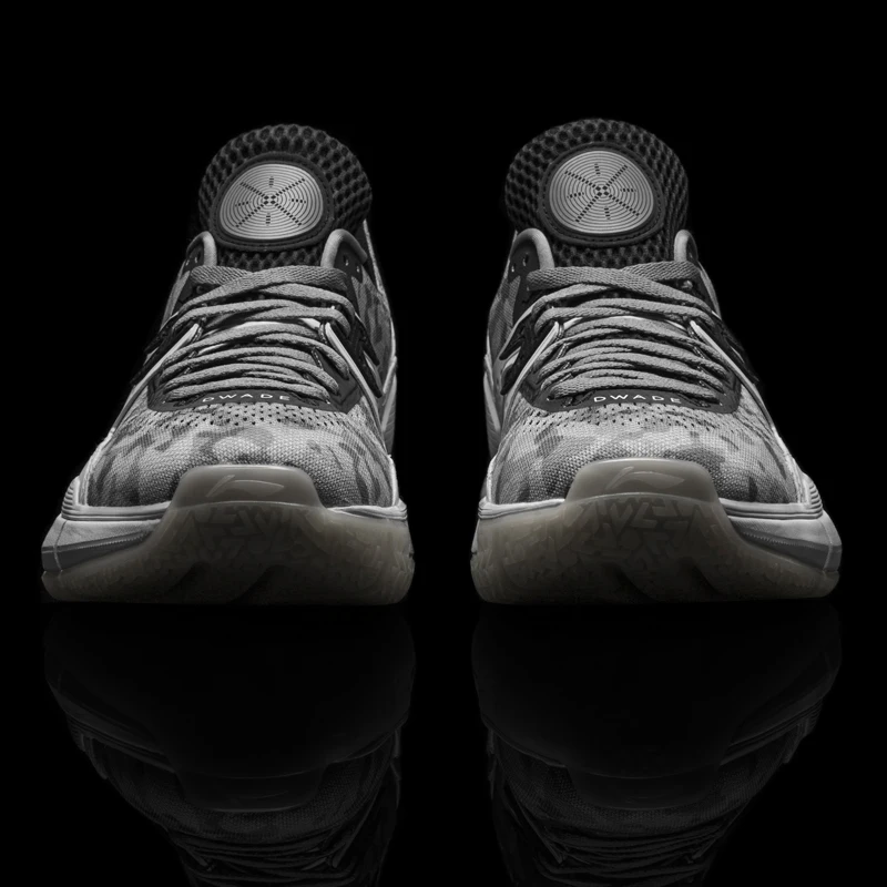Мужские кроссовки Li-Ning WOW 5 серые камуфляжные баскетбольные ботинки WOW5 спортивная