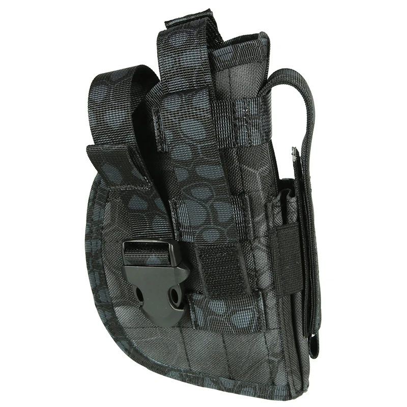 Tactifans Tactical Gun Holster for 1911 45 92 96 Glock Molle Modular Pistol Holster for Right Handed Shooters Gun Bag