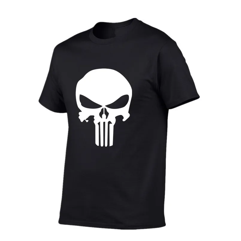 2018 Каратель футболки для мужчин футболка хлопковая Модная брендовая Футболка