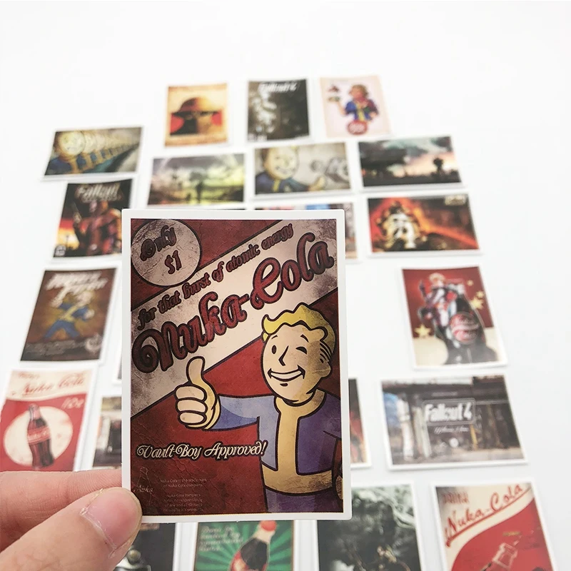25 шт. Fallout 3 4 игровой стикер для багажа скейтборда телефона ноутбука мото велосипед стены гитары водонепроницаемый ПВХ стикер s
