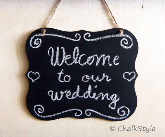 Доске прокрутки Свадебные деревянная доска для мела знак свадьбы наряд