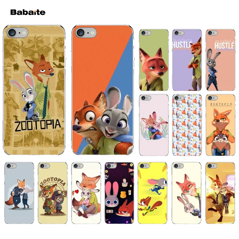 Babaite zootopia новый персонализированный Чехол для телефона с принтом iPhone 7 7plus 5 5Sx 6 8Plus
