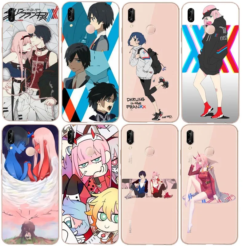 Популярное японское аниме чехол Hot Darling in the FranXX для Huawei P6 P7 P8 P9 P10 P20LITE 2017 P8L