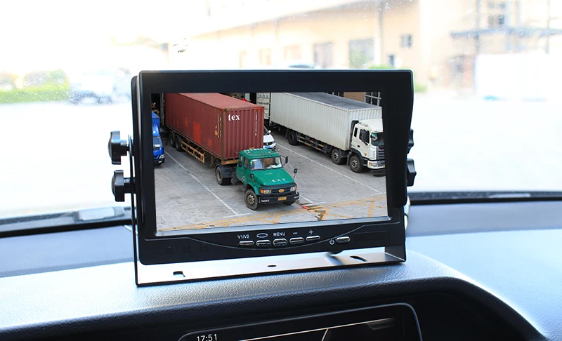 GreenYi Железный кронштейн Водонепроницаемый 12V 24V HD CCD truck Резервное зеркало заднего вида Камера Системы+ " TFT ЖК-дисплей Цвет HD Экран Дисплей монитор