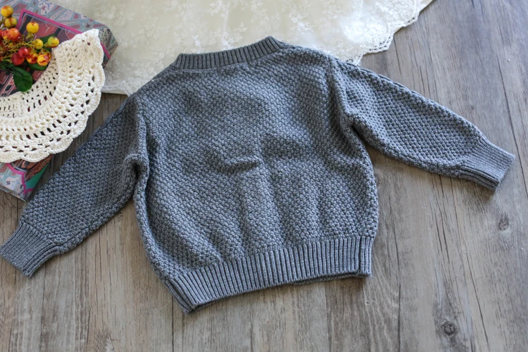 2018 комплекты одежды для мальчиков и девочек вязаный костюм из чистого хлопка