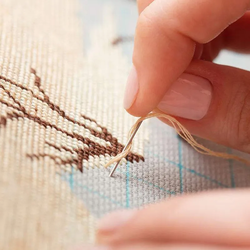 Наборы для вышивки крестиком с цветочным рисунком Китайская вышивка DMC набор