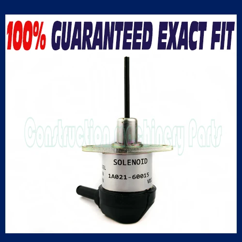 

New Fuel Solenoid Valve 1A021-60015, 1A021-60016, 1A021-60017 For Kubota V2003 V2203 V2403 Tractor Mower shut off