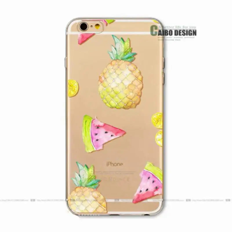 Летний фрукт Арбуз Лимон Телефон чехол для Iphone 5 5S SE 6 S 6s мягкий Tpu 7 8 Plus 6plus X 10