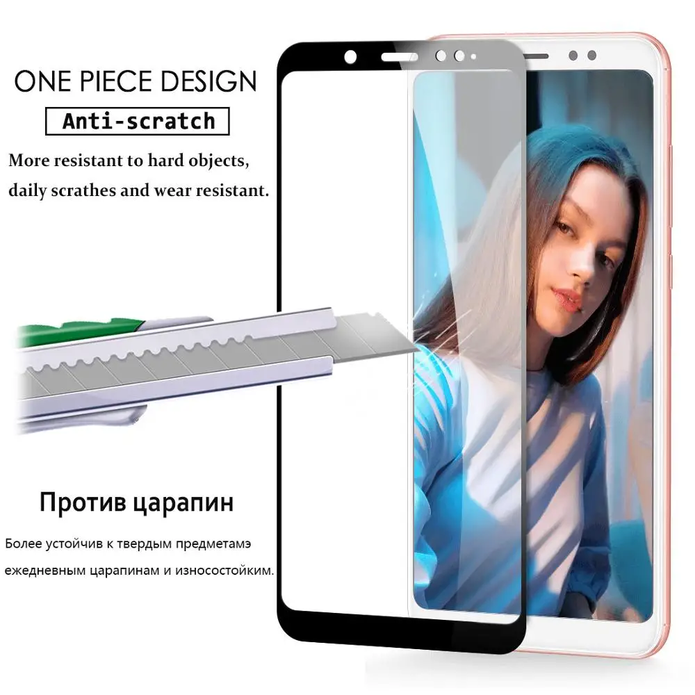 Закаленное стекло для Xiaomi Note 6 Pro 6A полноэкранная Защита экрана Redmi 5 Plus /Note Prime 5A