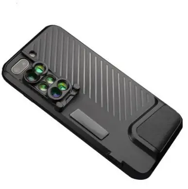 for iphone 8 plus PHOLES 6 в 1 объектив с чехол для iphone X Xs XR Max Макро Рыбий глаз широкоугольный телеобъектив Bluetooth Чехлы для объективов 7 8 Plus - Цвет: for iphone 8 plus