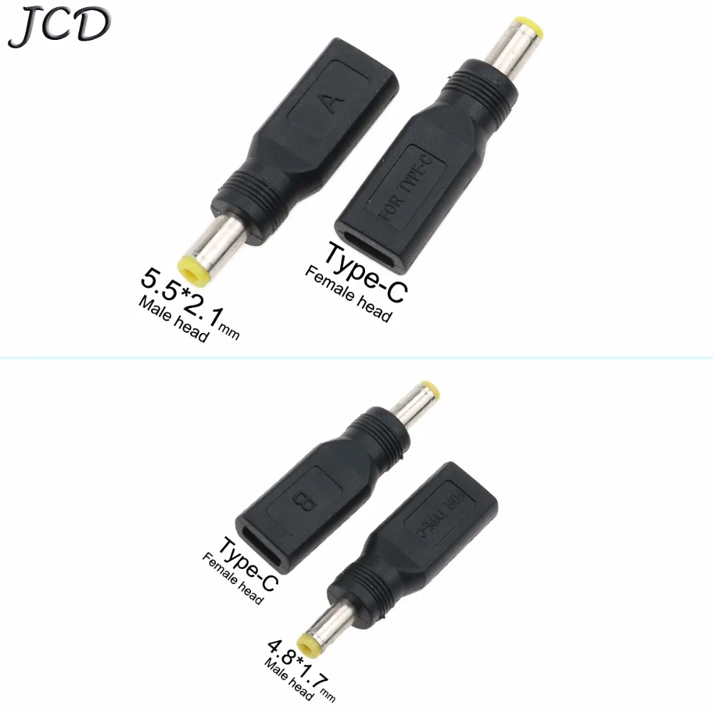 JCD DC 5 5*2 1 мм Мужской Мощность разъем USB 3 Тип C USB-C Тип-c женский 4 8 * 7 штекер Micro-USB