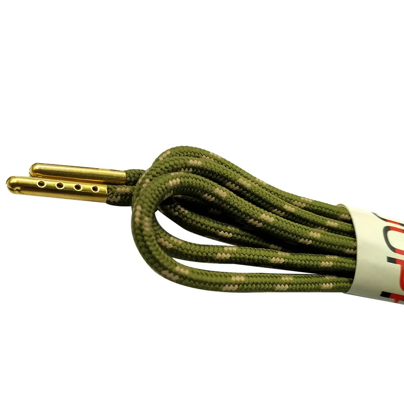 JUPHAIR спортивные круглые шнурки с металлической головкой, подходят для всех видов спорта, беговые кроссовки, шнурки для обуви, волнистые полосатые полиэфирные шнурки