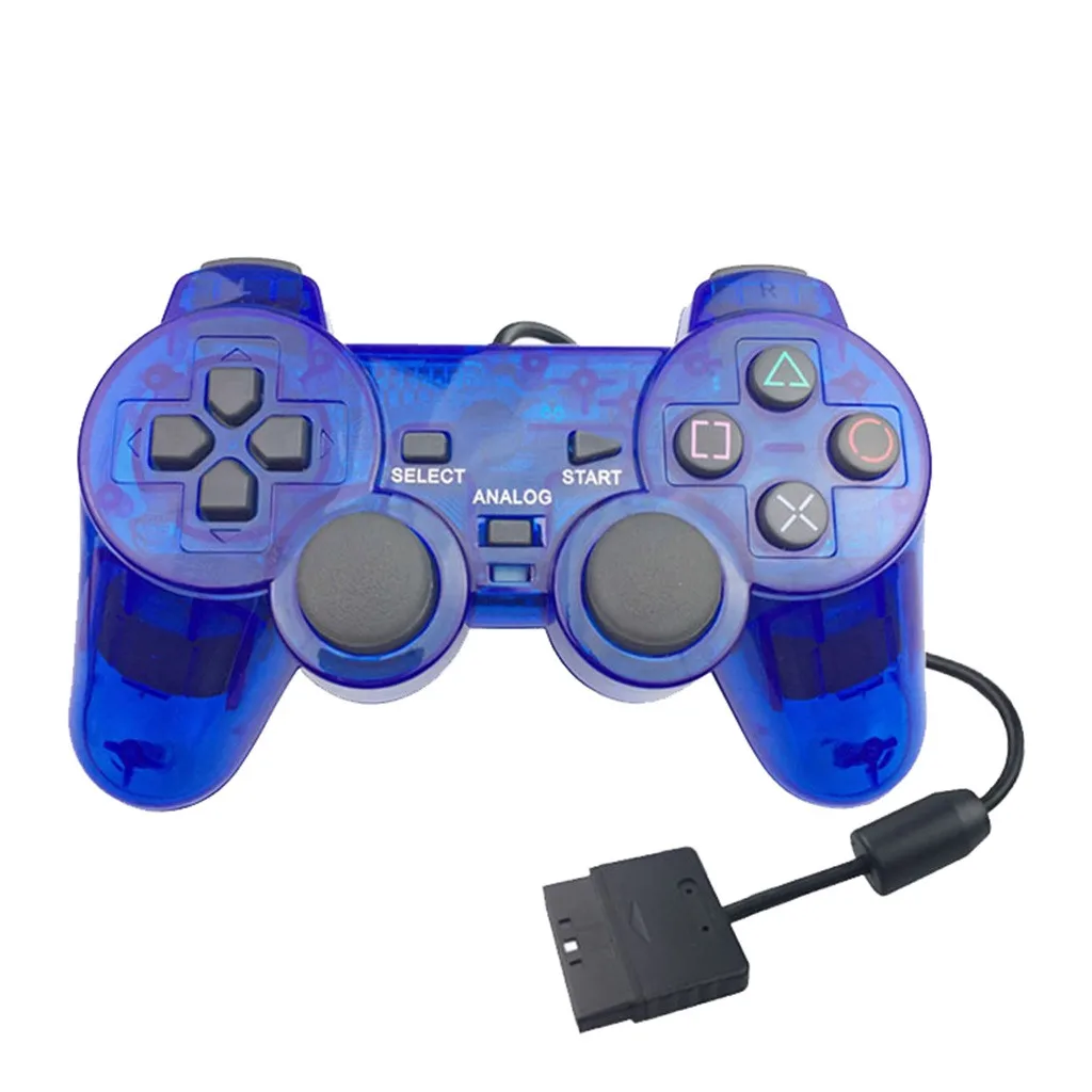 BU Проводной игровой контроллер для PS2, контроллер для sony Playstation 2, джойстик, геймпады для игровой станции, 2 сменный джойстик 624#2 - Цвет: BU