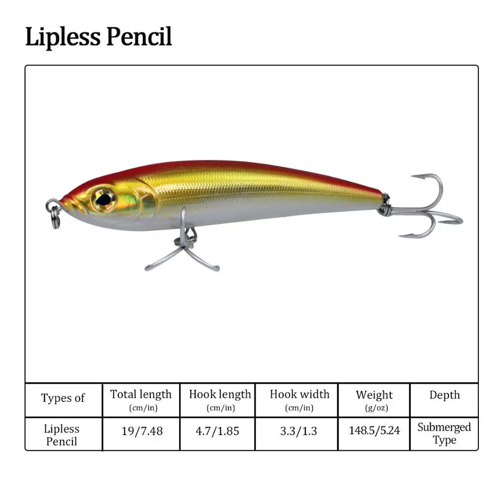lipless pencil lure 1 шт. лазерные гольян тонущие рыболовные наживки карандаш приманка с тройными крючками глубинное погружение Vib жесткие приманки воблеры кренкбейт Swimbait - Цвет: lipless pencil lure