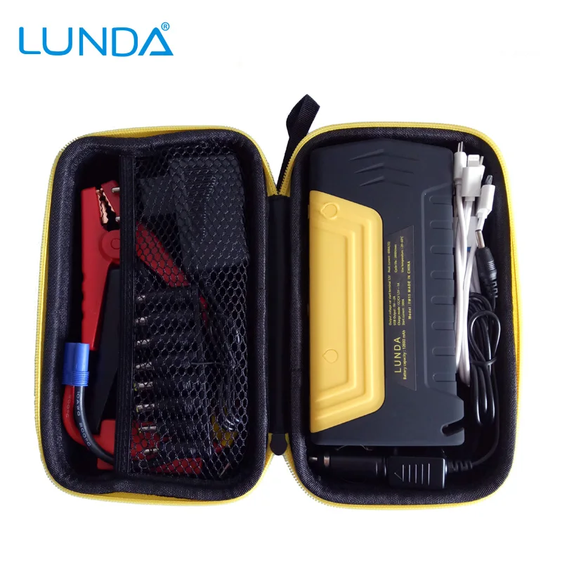 ЛУНДА многофункциональный Портативный автомобиль скачок стартер power bank 12 В