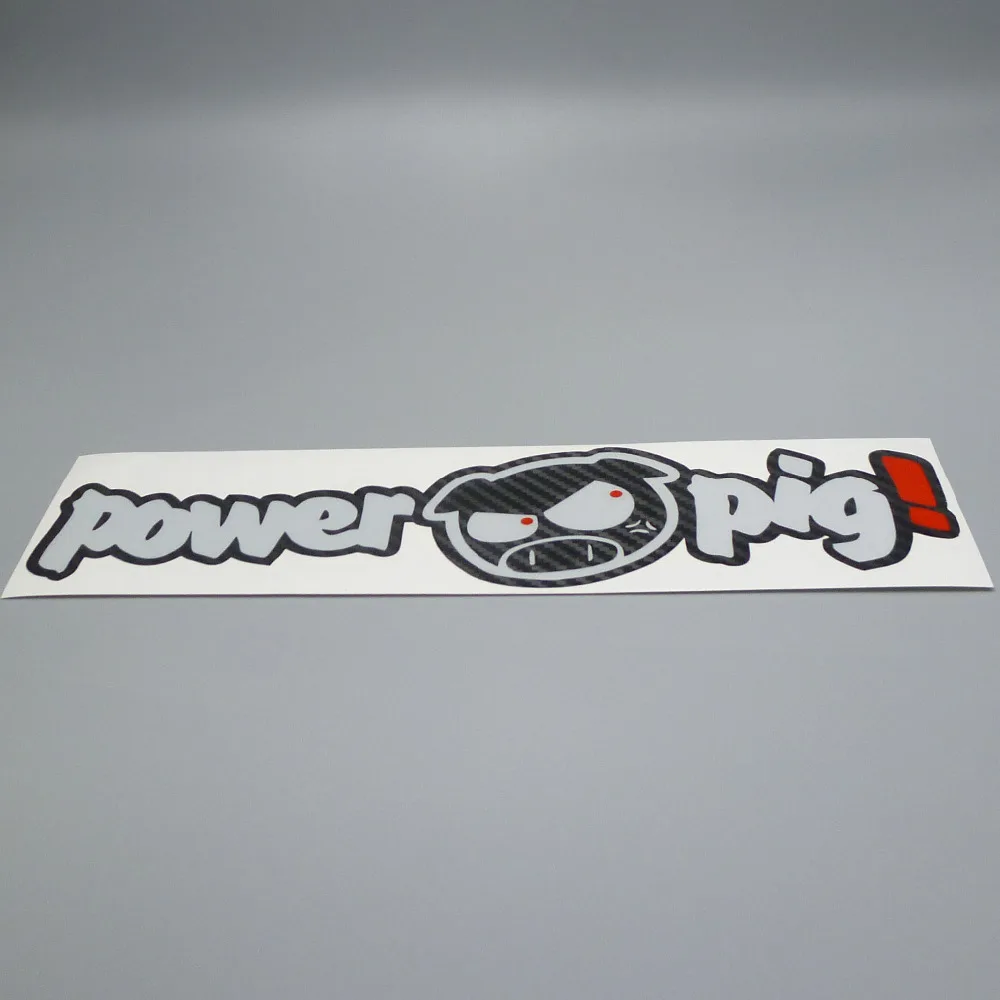 Виниловая наклейка XGS для автомобиля Свинья 25 см x 7 карбоновое волокно задние