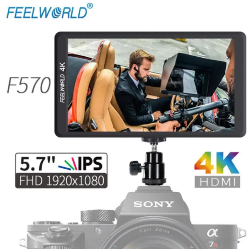 F570 5 7 &quot4 К Мини камеры монитор + HDMI Вход Выход ips Full HD 1920x1080 ЖК-дисплей мониторинга