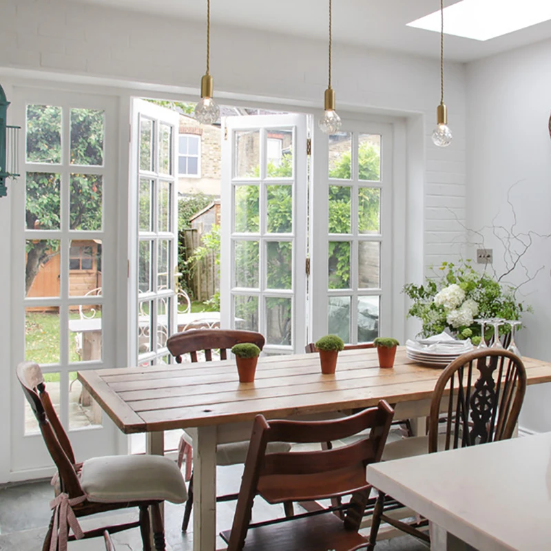 Люстра LEE LED простая творческая скандинавская винтажная промышленная американская ретро лампарас колгантес с хрустальным стеклянным плафоном.