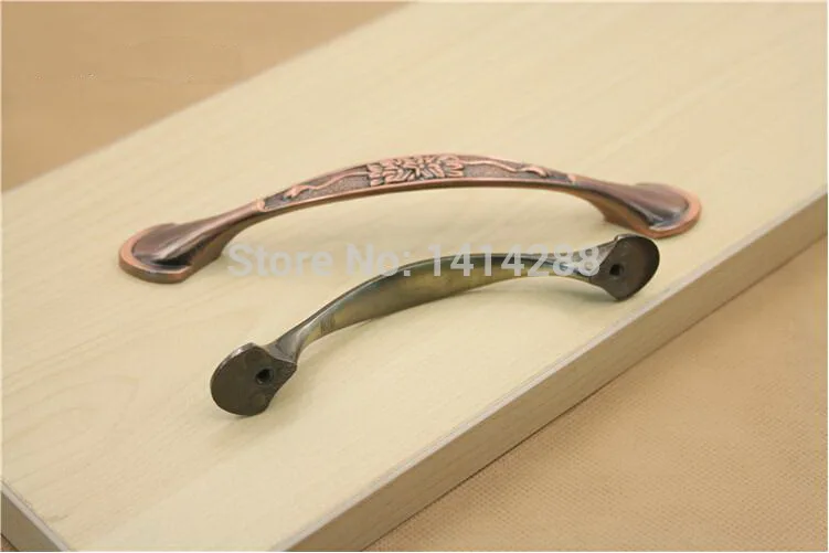 Европейский стиль медная ручка мебель кухонный шкаф ящик дверные ручки