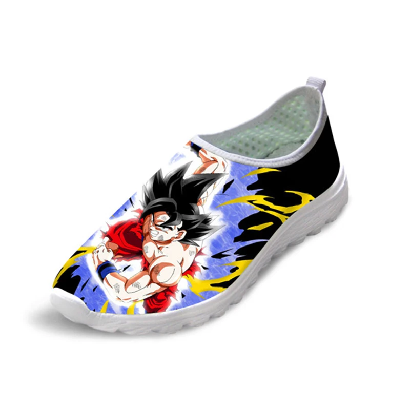 H6863AA THIKIN Для женщин сетчатые балетки модные аниме принт Dragon Ball Z Повседневное слипоны кроссовки легкие Для женщин летние пляжные лоферы - Цвет: H6863AA