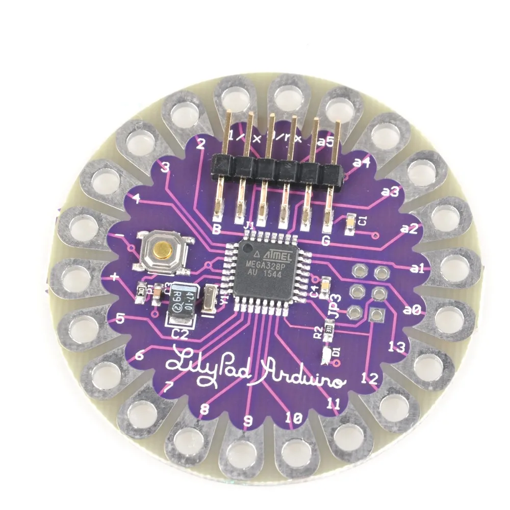 HoBiMart 1 шт. LilyPad 328 основная плата ATmega328P ATmega328 16 м для Arduino | Электронные компоненты и