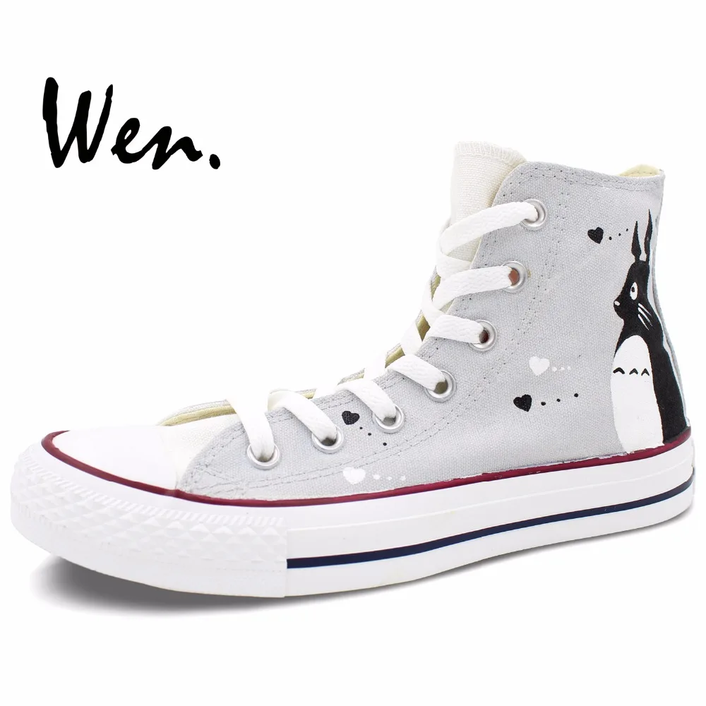 Вэнь аниме Ручная Покраска обувь дизайн на заказ Мой сосед Тоторо мужские