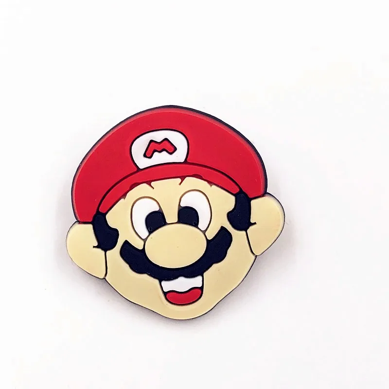 6 шт. гриб из Super mario bros характер ПВХ фигурки застегивающиеся булавки значки броши