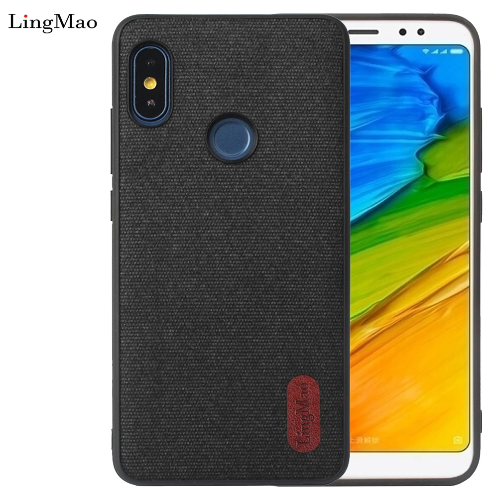 Luxury Cloth Texture Soft TPU case For Xiaomi Redmi Note 7 Pro Ultra-thin silicone Phone note 5 6 Global Version |