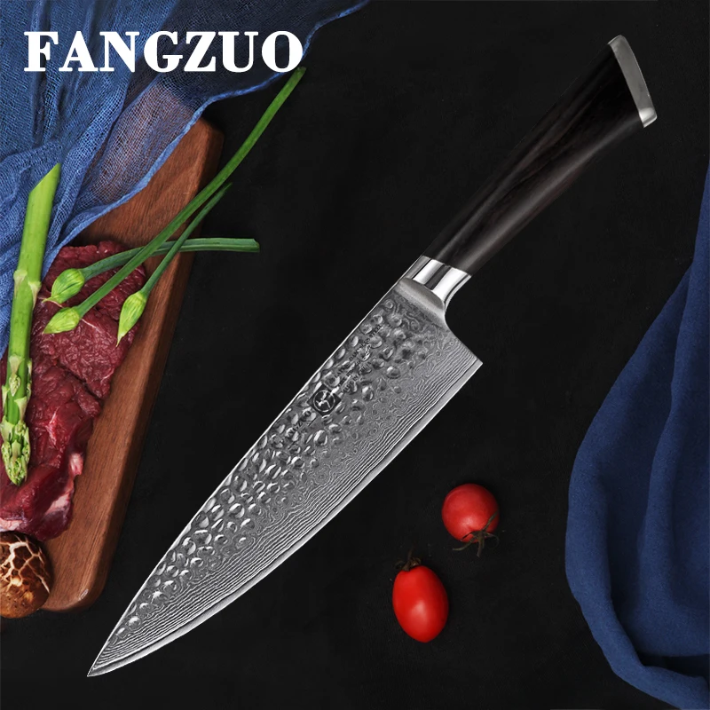 FANGZUO Damascus Knives Chef Knife Japanese Kitchen VG10 67 Layer Stainless Steel Sharp Sashimi Cleaver | Дом и сад