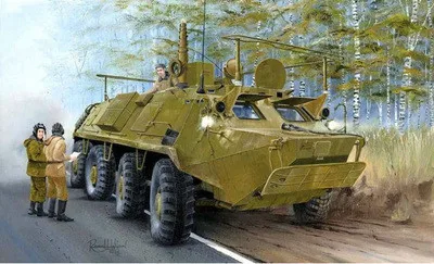 Трубач 01576 1/35 BTR-60P BTR-60PU пластиковая модель комплект
