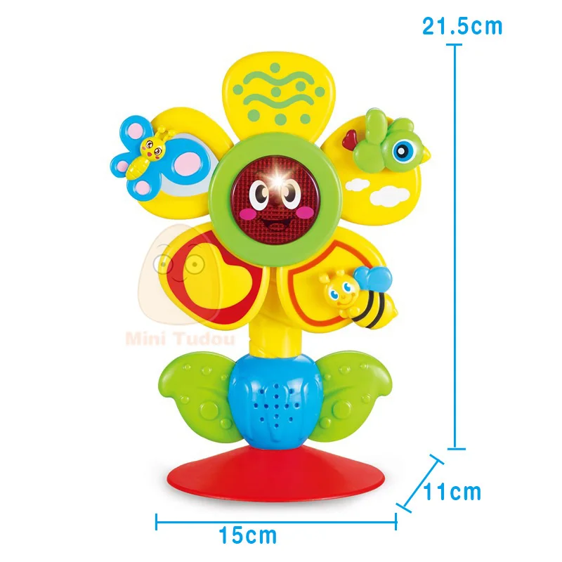 Multi-touch Rotating Ferris Wheel Table Tricolor Suckers Toy 0-12 Months Newborns Early Creative Educational Baby Rattle Toys