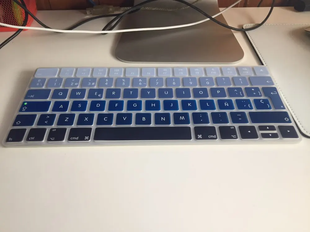 Испанские буквы ЕС макет беспроводной клавиатуры наклейки для Apple новая волшебная клавиатура 2 релиз в году клавиатуры кожи Обложки