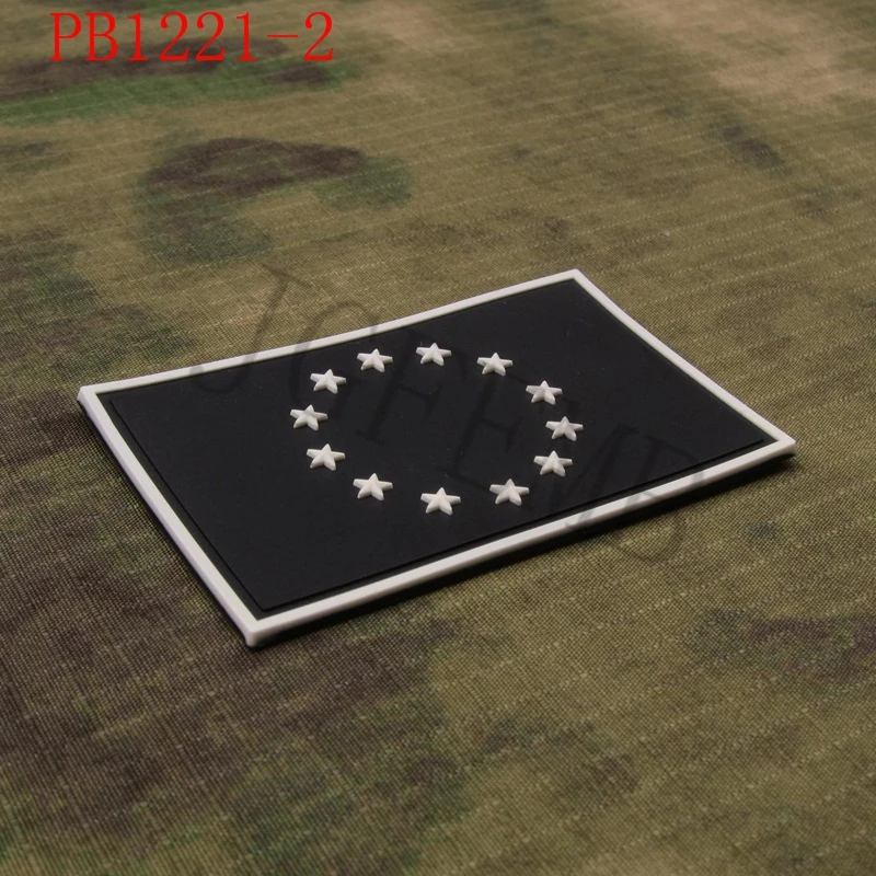 Флаг Европейского союза флаг ЕС тактический военный боевой дух 3D ПВХ патч