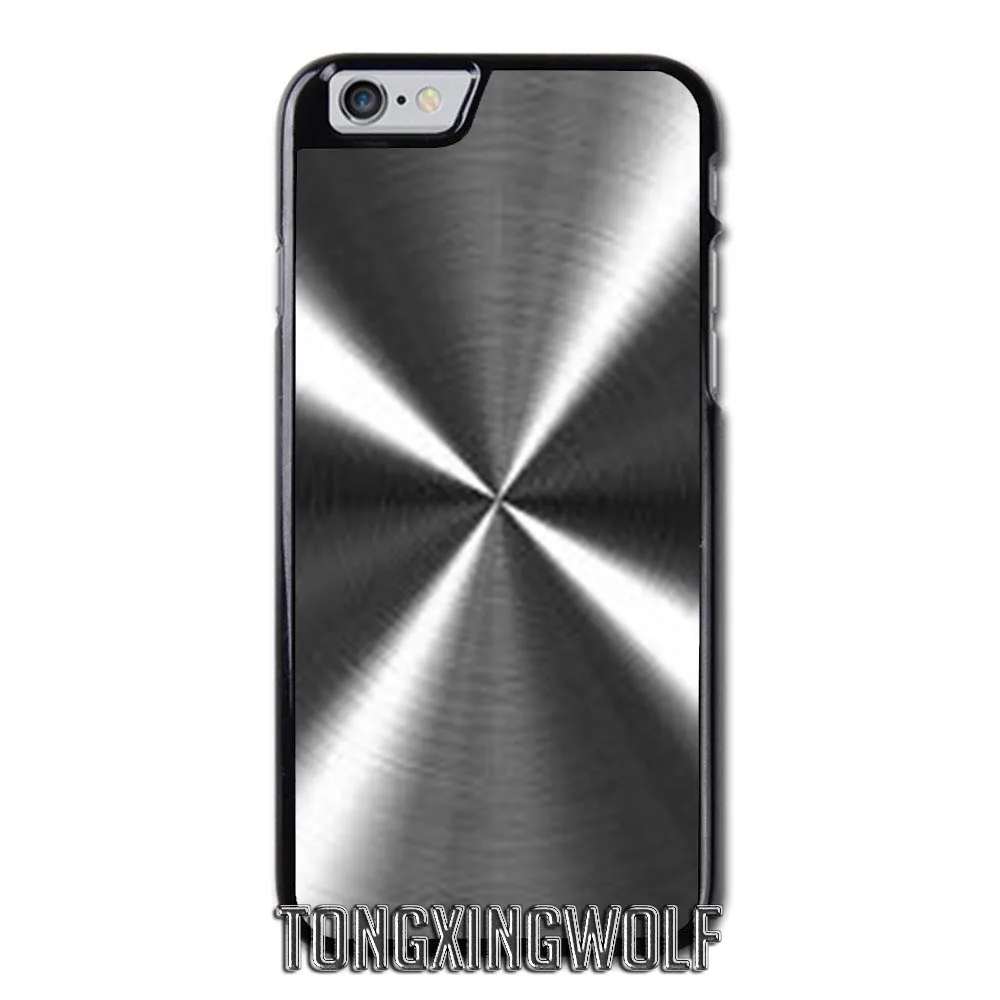 Матовый металлический текстуры чехол для Samsung Note 2 3 S4 S5 mini S6 S7 край S8 S9 iPhone 4 4S 5C 5 5S SE