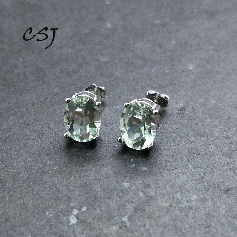 Женские серьги из серебра 925 пробы с натуральным аметистом|Серьги-подвески| |