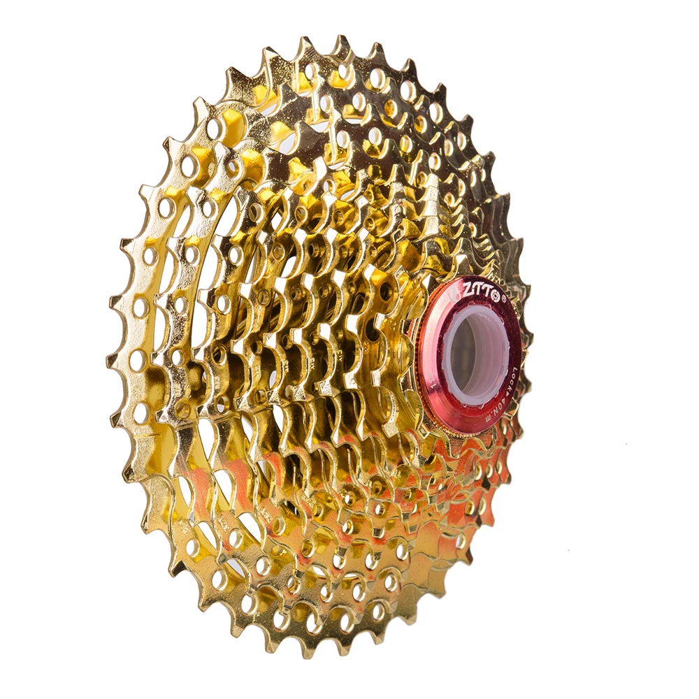 Золото Золотой MTB кассета 10 Скорость 11 36 т для Shimano M610 XT M785 SLX M670 M975 Sram NX GX дешевые