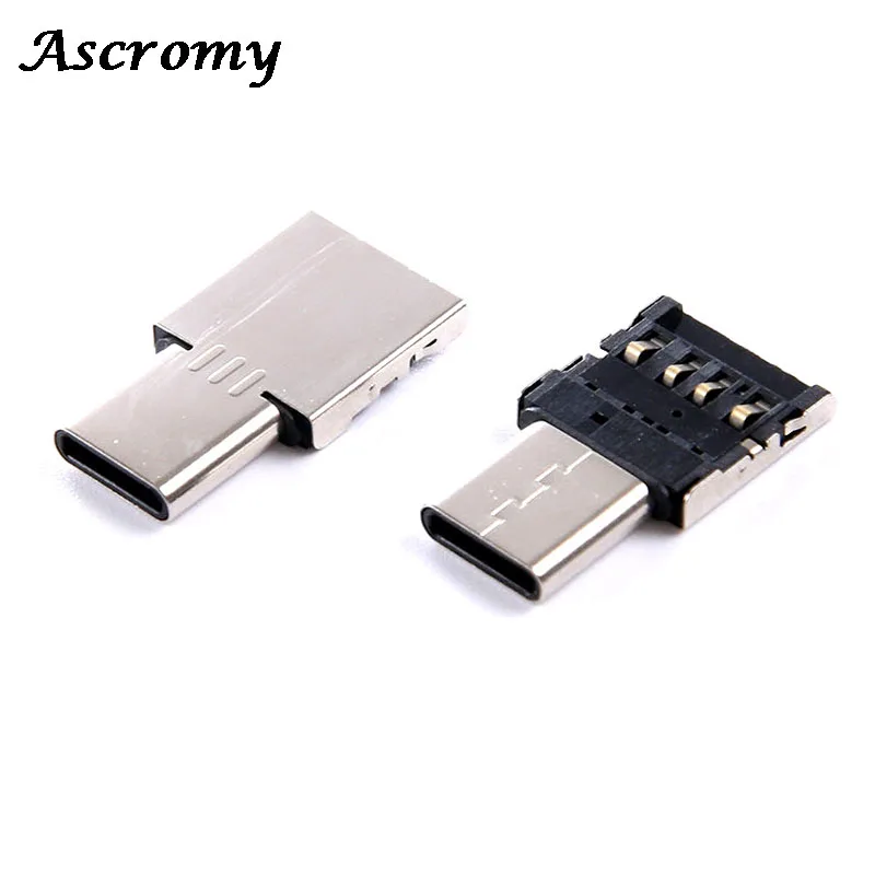 Ascromy 10 шт. USB C к OTG адаптер для Samsung Galaxy S9 S8 Plus Note 8 Macbook Pro Flash Drive Mini Type адаптер|otg usb