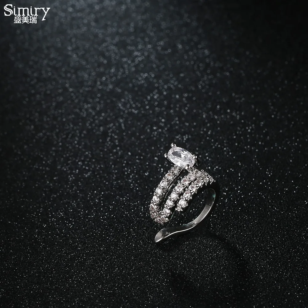 Брендовые ювелирные изделия SIMIRY уникальный дизайн прозрачные серьги манжеты с