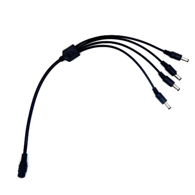 1PCS DC5.5*2.1MM 1 To 4 Power Splitter Cable Female to Dual male cord for CCTV Camera Surveillance Video Recorder | Обустройство дома