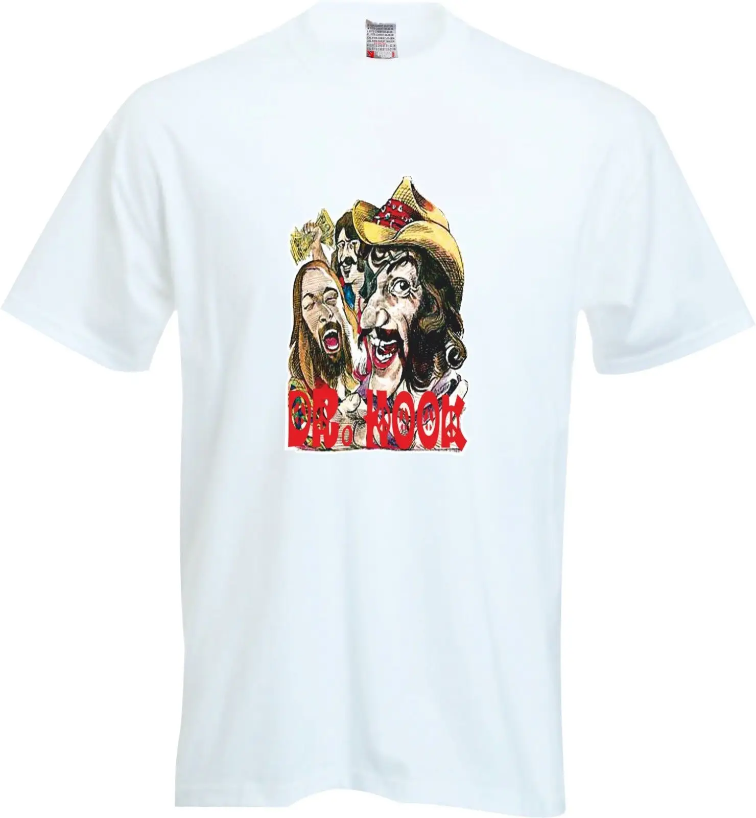 Ретро футболка DR HOOK Рок Музыкальная Группа 70-х 80 &quotДоктор крюк и медицина шоу для