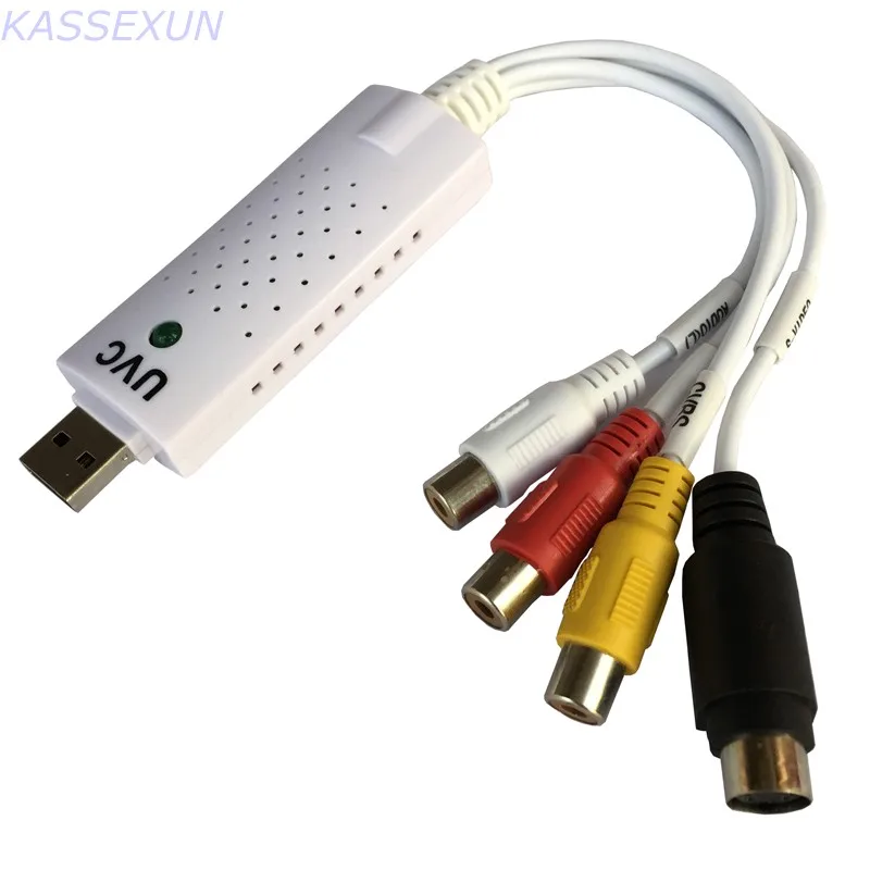 Новинка 2017 года USB 2 0 Карта видеозахвата ТВ тюнер VCR DVD AV аудио конвертер Разъем для