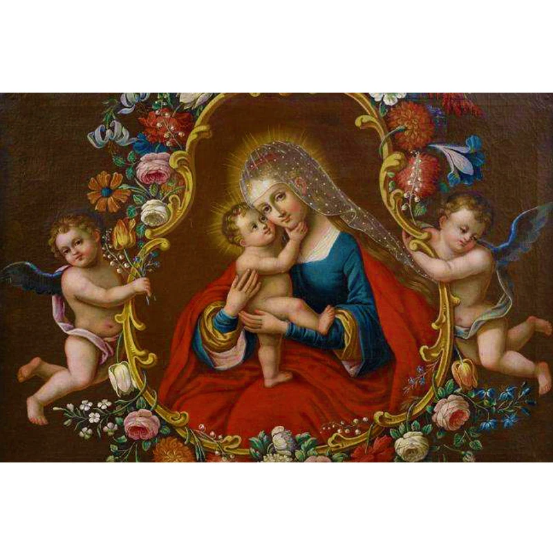 Алмазная 5D Вышивка Богородица Мария сделай сам вышивка крестиком полноразмерная