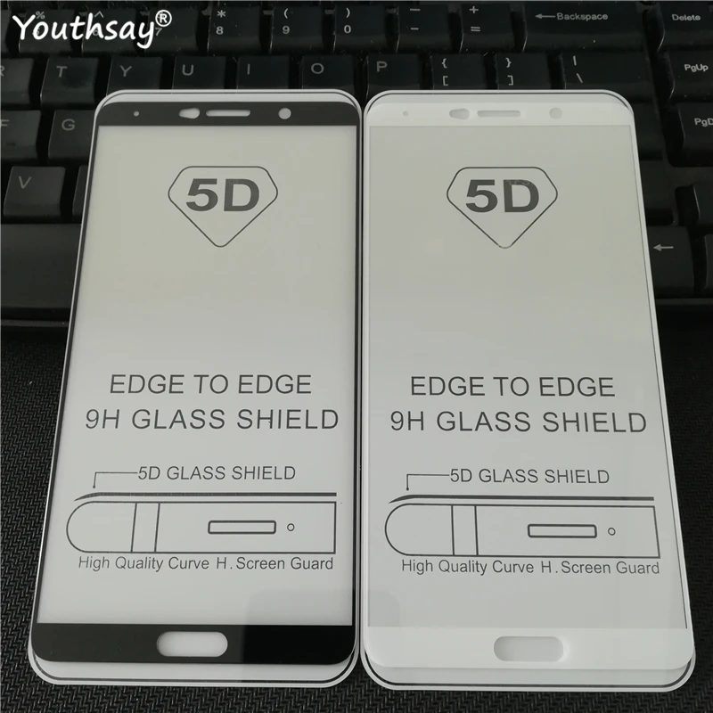 5D Full Glue Cover Tempered Glass For Huawei Mate 10 Screen Protector Protective Film Mate10 | Мобильные телефоны и