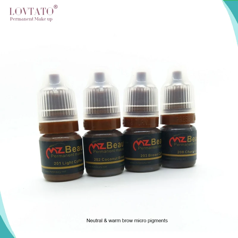Пигмент с микроблейдингом Нейтральный Теплый пигмент для бровей микроблейдмент
